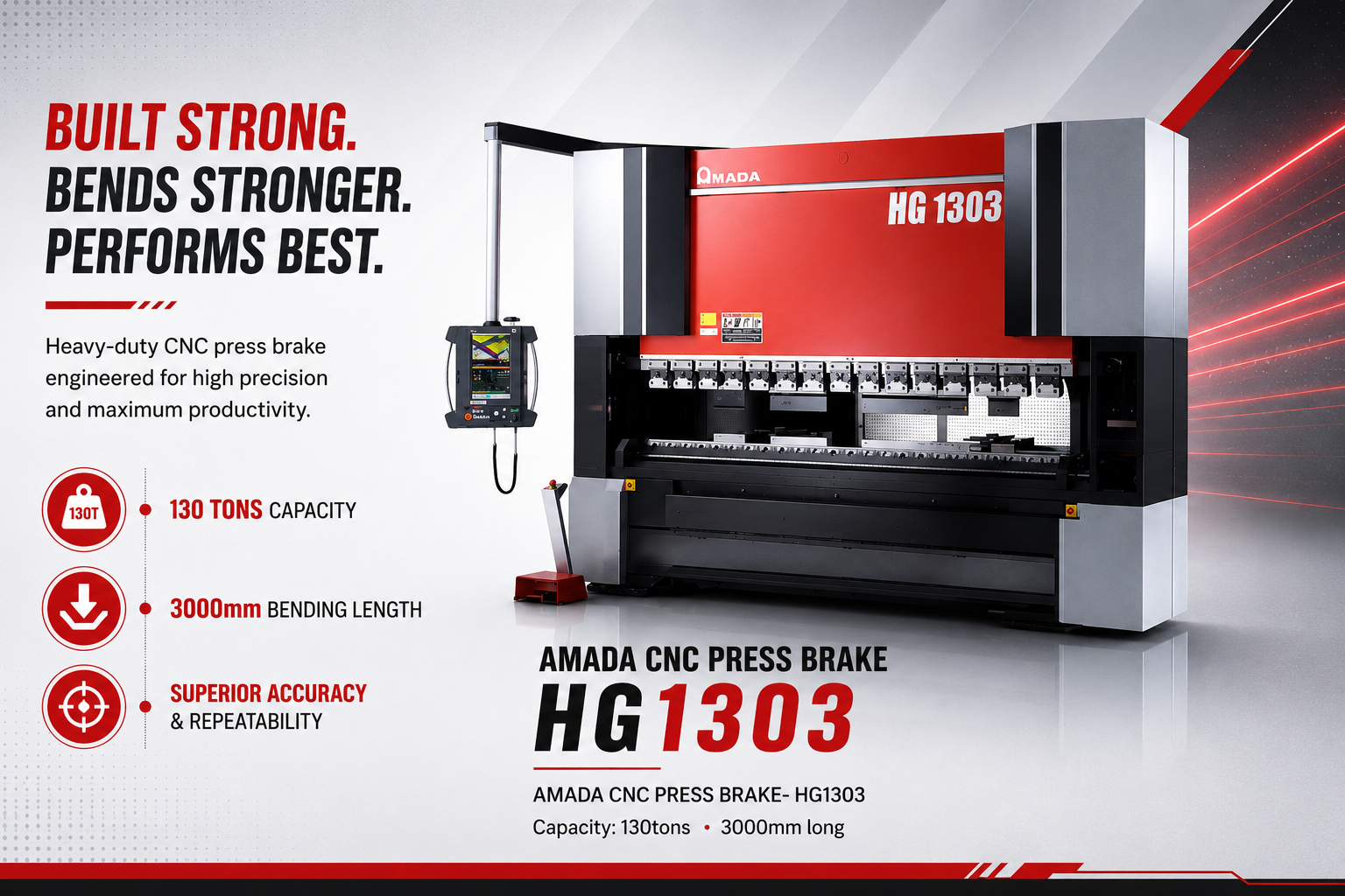 Amada HG 1303 CNC Press Brake