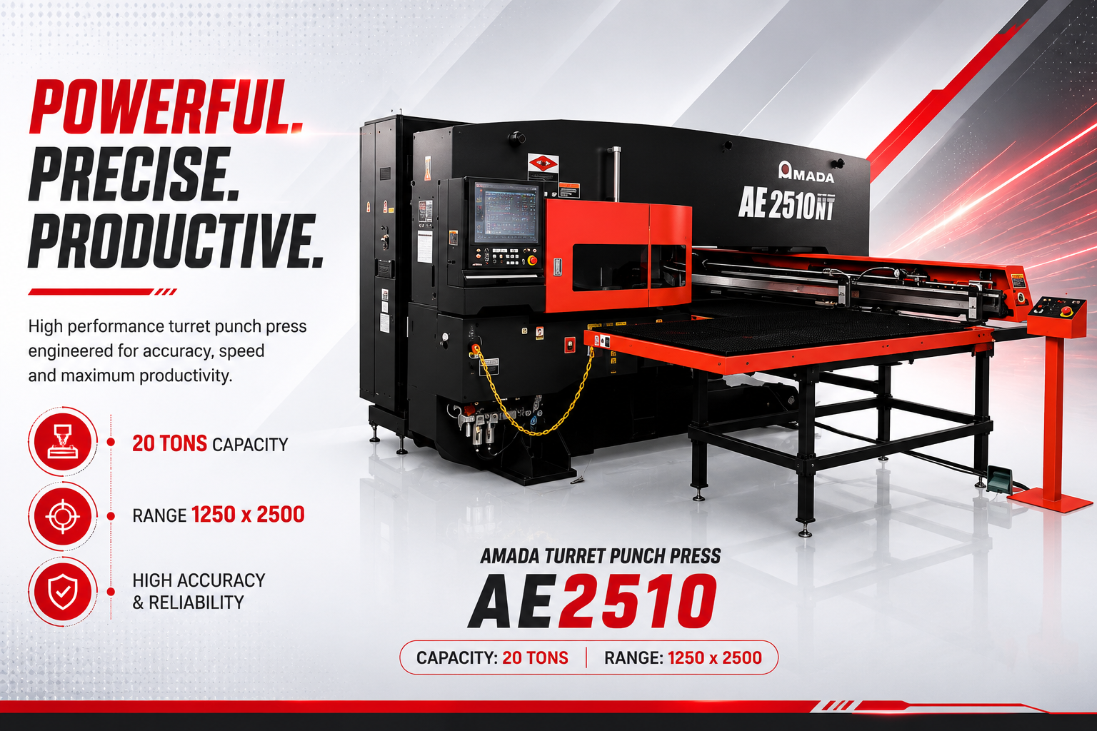 Amada AE 2510 NT Turret Punch Press
